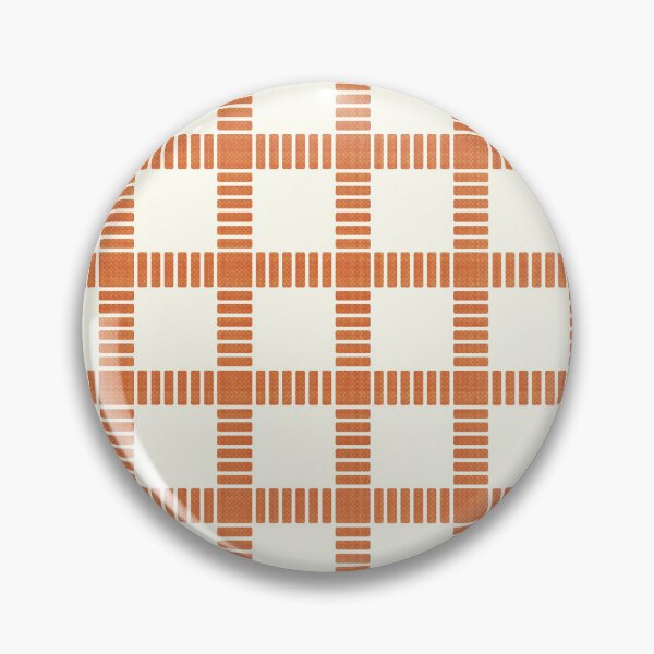 Item preview, Retro Burnt Orange Woven Grid Geometric Plaid Pattern designed and sold by Sappi1004.