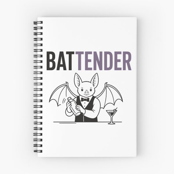 Item preview, Bat Bartender Funny Animal Pun designed and sold by NicramR.