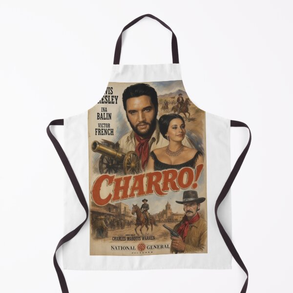 Item preview, Elvis Presley Charro 1969 Vintage Western Movie Poster designed and sold by ElvisVintagePosters.