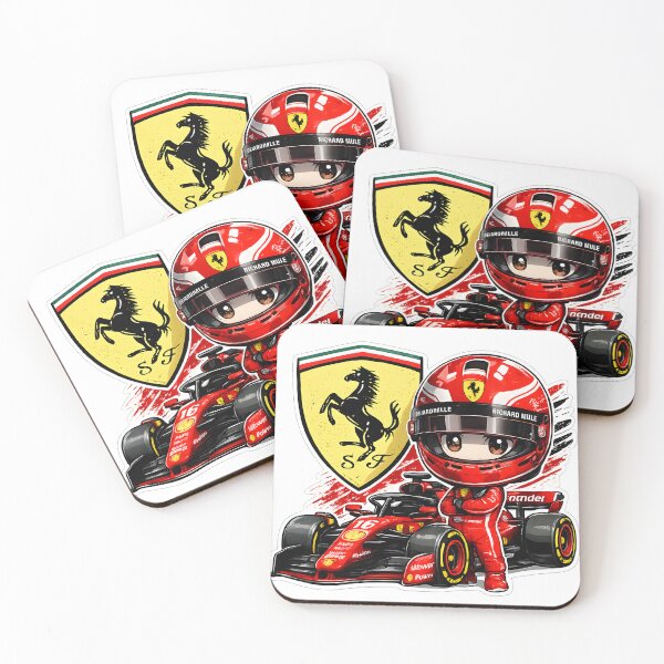 Item preview, Ferrari Chibi Formula Racing Driver Sticker designed and sold by KawaiiOrbit.
