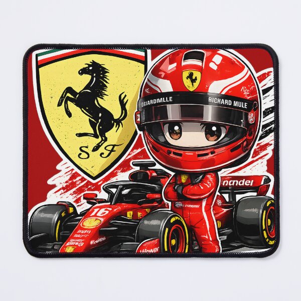 Item preview, Ferrari Chibi Formula Racing Driver Sticker designed and sold by KawaiiOrbit.