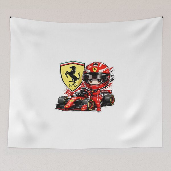 Item preview, Ferrari Chibi Formula Racing Driver Sticker designed and sold by KawaiiOrbit.
