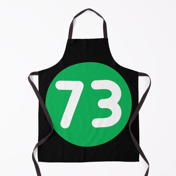 Item preview, Nerdy 73 Best Number Mirror Prime Math Teacher White Green designed and sold by MathWare MathClips.