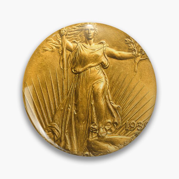 Item preview, Liberty 1939 Golden Coin USA designed and sold by Metaldetectorz.