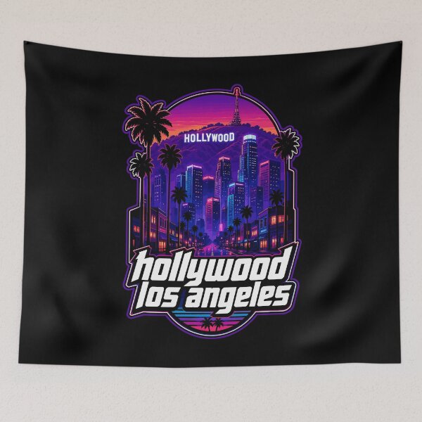 Item preview, Hollywood Los Angeles Vaporwave California USA Travel designed and sold by TomFrontierArt.