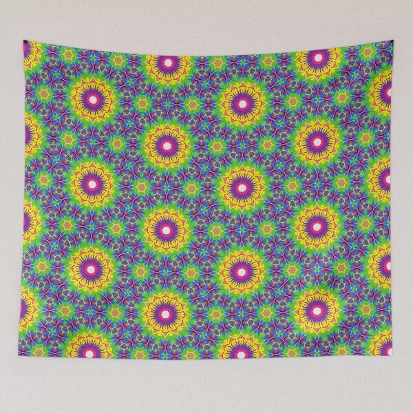 Item preview, Colorful Kaleidoscope Floral Geometric Pattern designed and sold by SweetLilith.