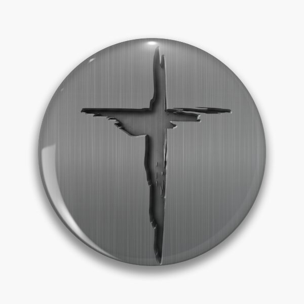 Item preview, Modern Black Metallic Etched Cross designed and sold by TackyTime.