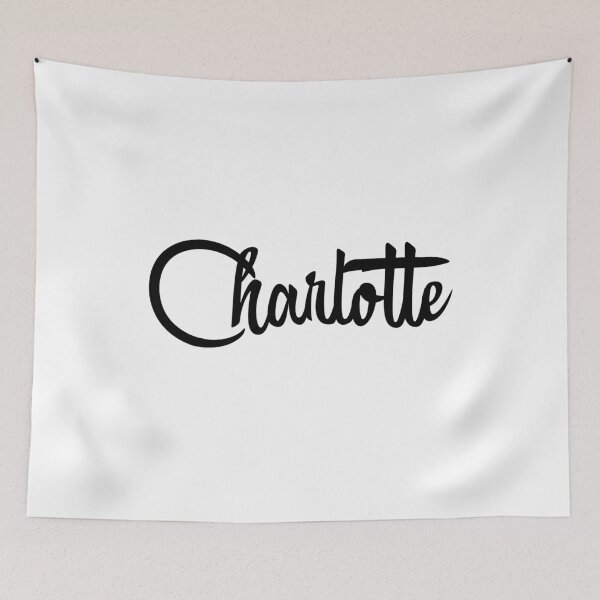 Item preview, Charlotte Name Minimalist Calligraphy Typography designed and sold by EchoPrint Co..