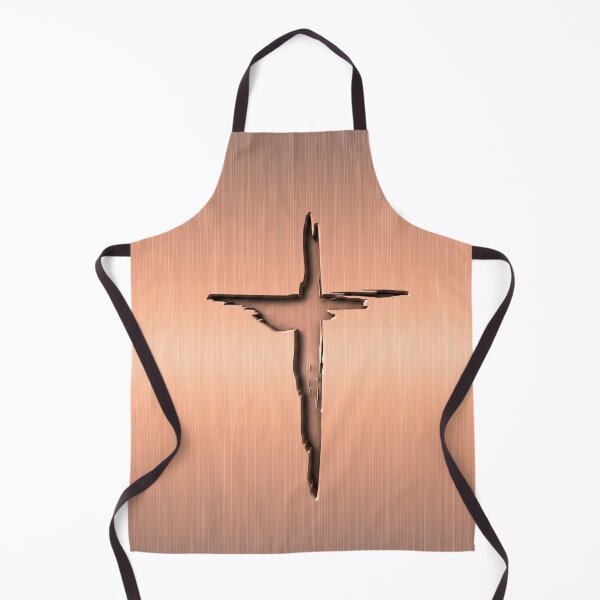 Item preview, Modern Pink Metallic Etched Cross designed and sold by TackyTime.
