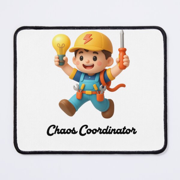 Item preview, Funny Electrician Chaos Coordinator 3D Illustration Handyman Gift designed and sold by Alexacarmen.
