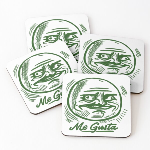 Item preview, Me Gusta Retro Vintage Meme Face | Classic Rage Comic Reaction | Funny Internet Meme Sticker designed and sold by StickyDelights.