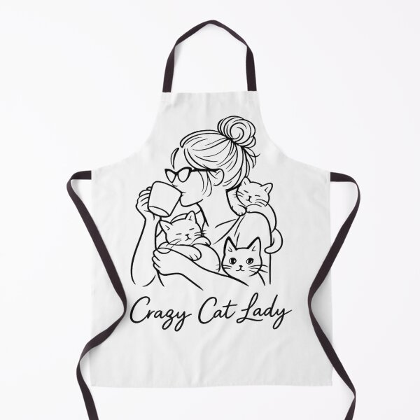 Item preview, Crazy Cat Lady Minimal Line Art designed and sold by Tee Visions.