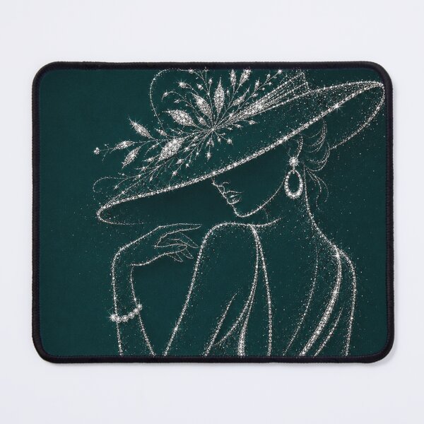 Item preview, Elegant Crystal Line Art Portrait designed and sold by aurelixagency.