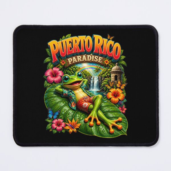 Item preview, Puerto Rico Paradise Funny Coqui Frog designed and sold by FunToonGallery.