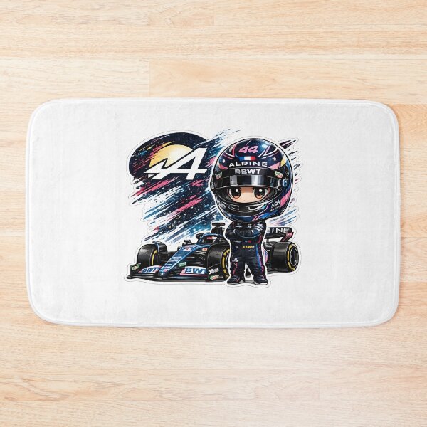 Item preview, Alpine Chibi Formula Racing Driver Sticker designed and sold by KawaiiOrbit.