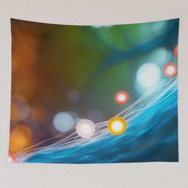 Item preview, Abstract Microscopic Medical Journey of Glowing Particles designed and sold by ThaCriações.
