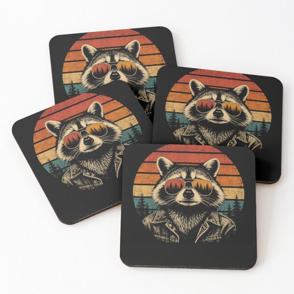 Item preview, Cool Retro Raccoon Sunglasses  designed and sold by Moizento.