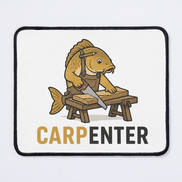 Item preview, Funny Fish Carpenter Animal Pun designed and sold by NicramR.