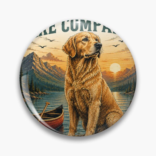 Item preview, Golden Retriever The Lake Companion Vintage Outdoor Adventure Retro Nature T-Shirt designed and sold by TeeVibeHaus.