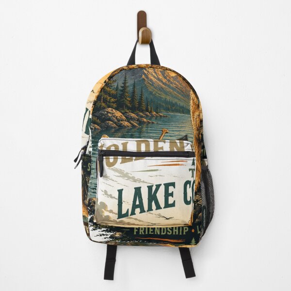 Item preview, Golden Retriever The Lake Companion Vintage Outdoor Adventure Retro Nature T-Shirt designed and sold by TeeVibeHaus.
