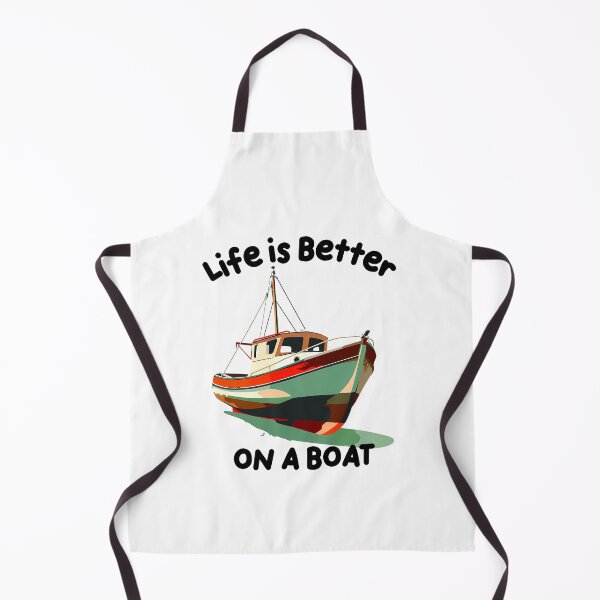 Item preview, Life Is Better On A Boat – Vintage Boat Lovers Sailing Design designed and sold by DragonPrint.