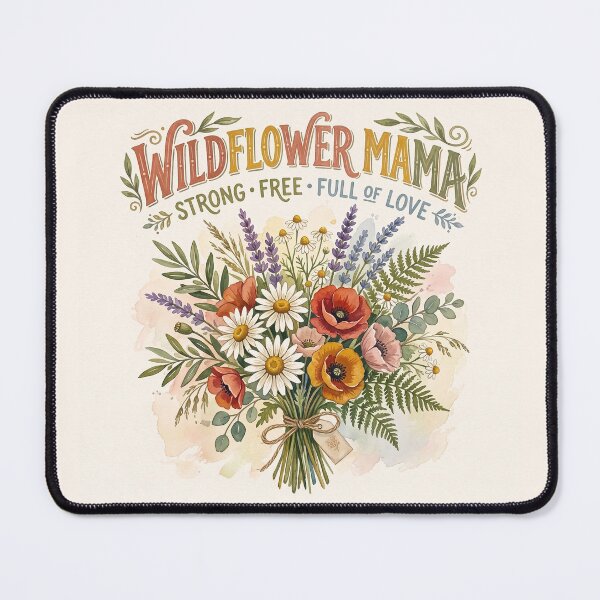 Item preview, Wildflower Mama – Boho Vintage Floral Mother’s Day Design designed and sold by DmaarGroup.