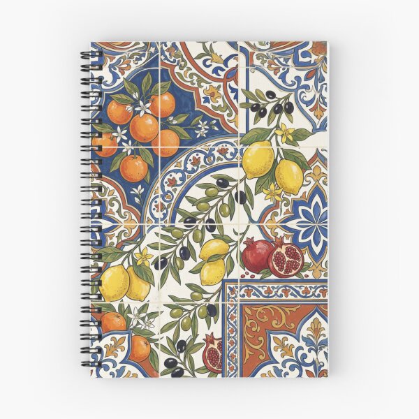 Item preview, Patrón de azulejos de frutas mediterráneas designed and sold by LaJa1111.
