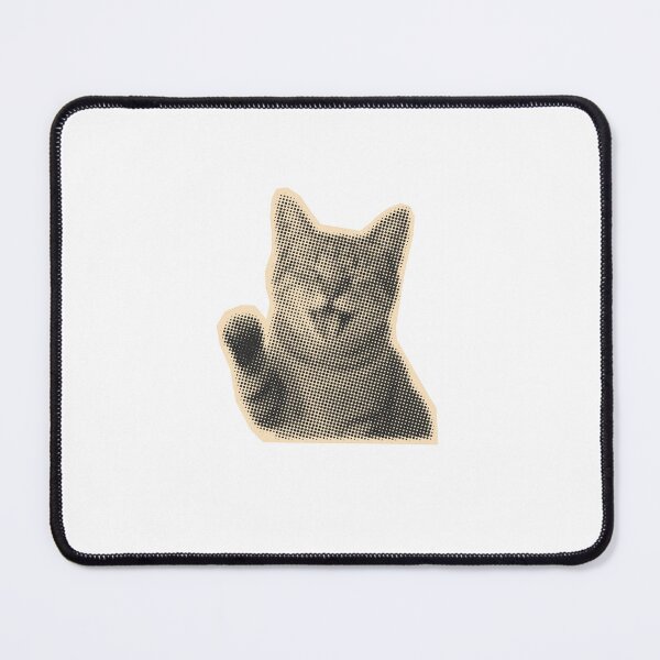 Item preview, Retro Waving Cat Halftone Graphic designed and sold by NOUURRRR.