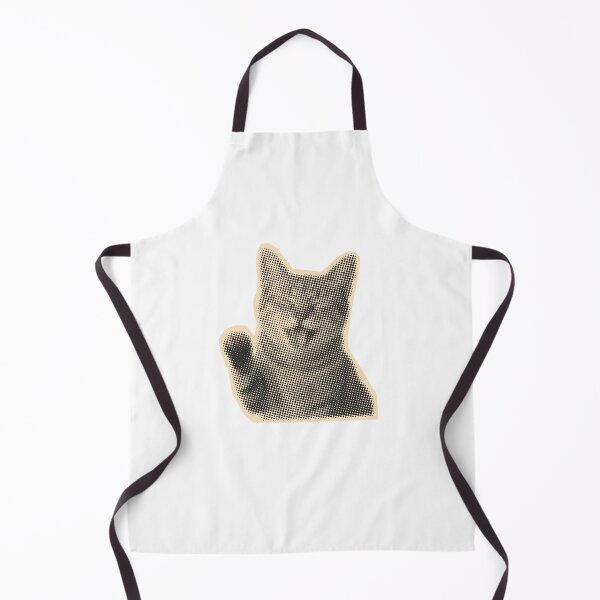 Item preview, Retro Waving Cat Halftone Graphic designed and sold by NOUURRRR.