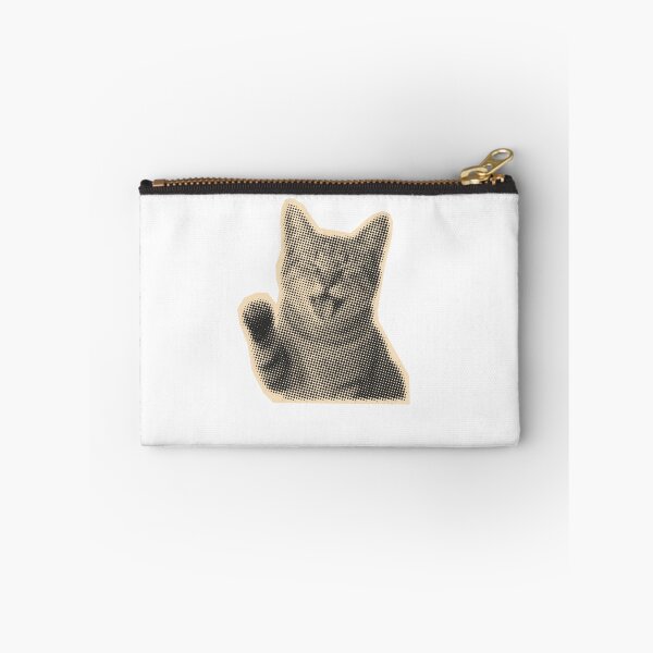 Item preview, Retro Waving Cat Halftone Graphic designed and sold by NOUURRRR.