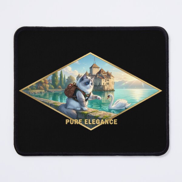 Item preview, Chateau de Chillon Swiss Ragdoll Badge: Pure Elegance designed and sold by MossyAndPearl.