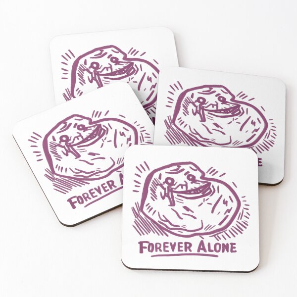 Item preview, Forever Alone Retro Vintage Meme Face | Classic Rage Comic | Funny Internet Meme Sticker designed and sold by StickyDelights.