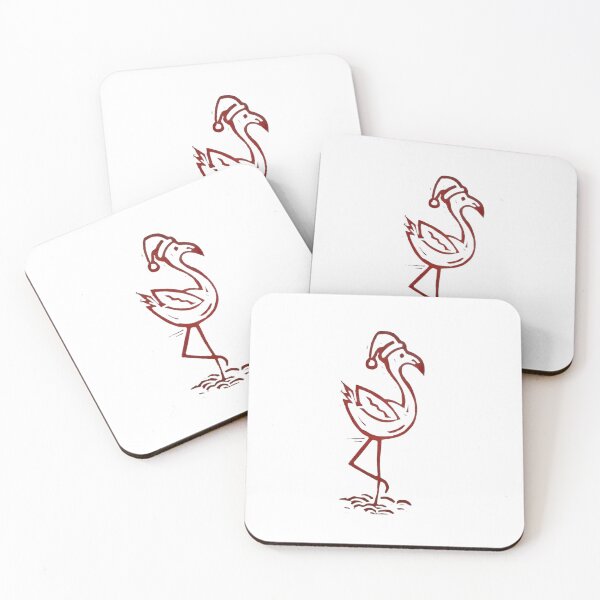 Artikelvorschau, Weihnachtsflamingos entworfen und verkauft von SombreroDoodles.