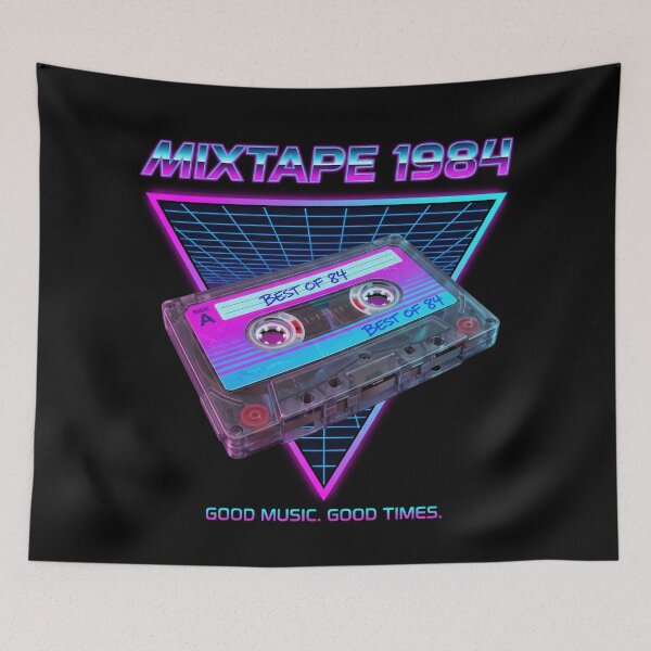 Item preview, Mixtape 1984 – Vintage Retro Cassette Tape | 80s Synthwave Design designed and sold by musmus76.