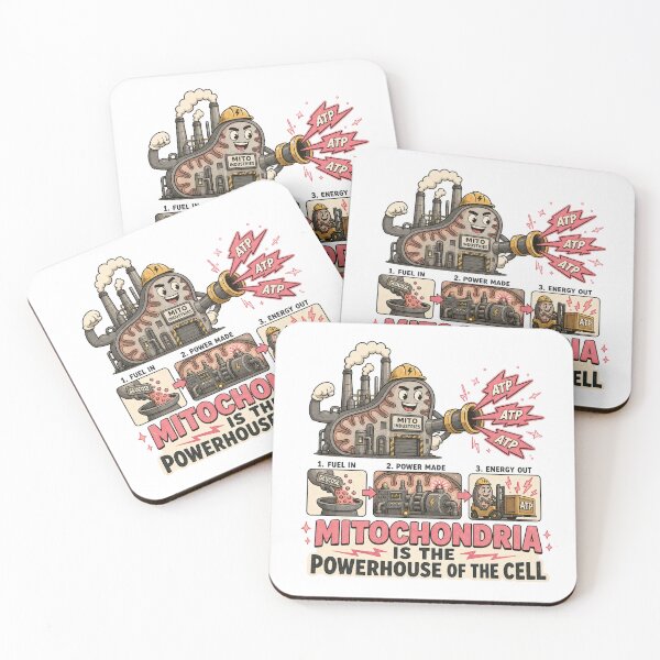 Item preview, Mitochondria Powerhouse Of Cell Sticker Biology Science designed and sold by AzottoShop.