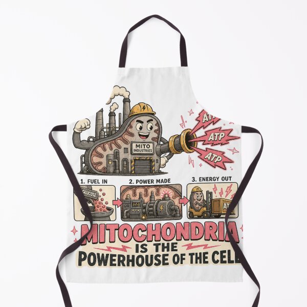 Item preview, Mitochondria Powerhouse Of Cell Sticker Biology Science designed and sold by AzottoShop.