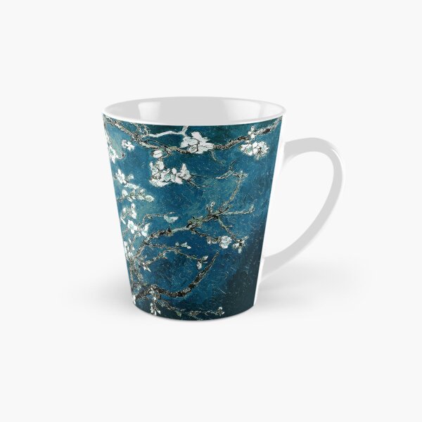 Aperçu de l'œuvre Van Gogh Amandier en fleurs Bleu sarcelle foncé créée et vendue par PureVintageLove.