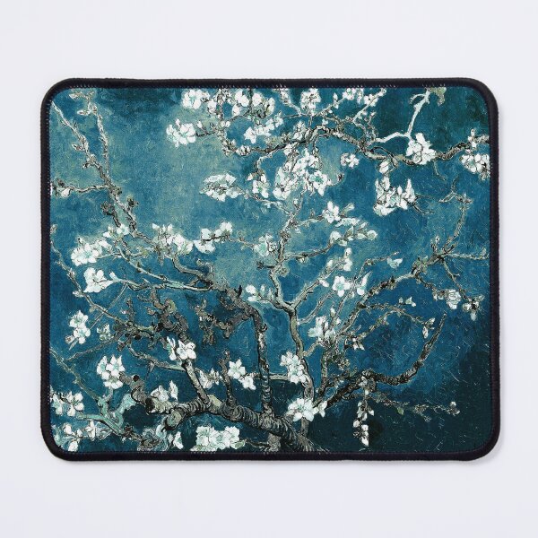 Item preview, Van Gogh Almond Blossom Dark Teal designed and sold by PureVintageLove.