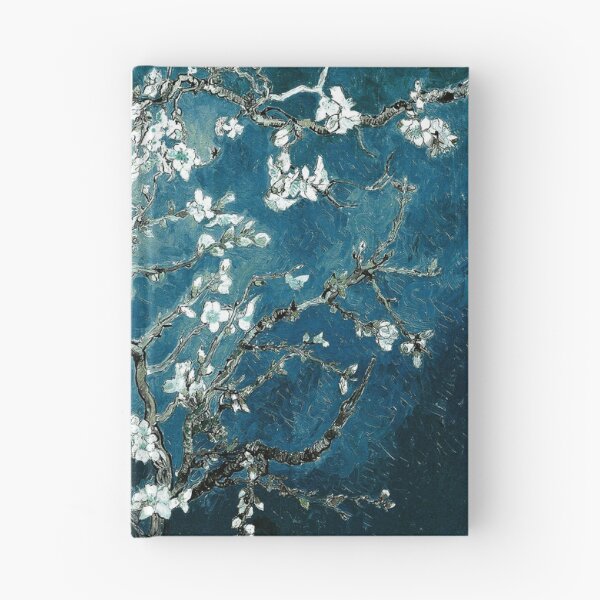 Item preview, Van Gogh Almond Blossom Dark Teal designed and sold by PureVintageLove.