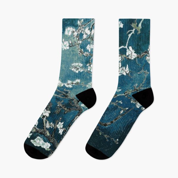 Item preview, Van Gogh Almond Blossom Dark Teal designed and sold by PureVintageLove.