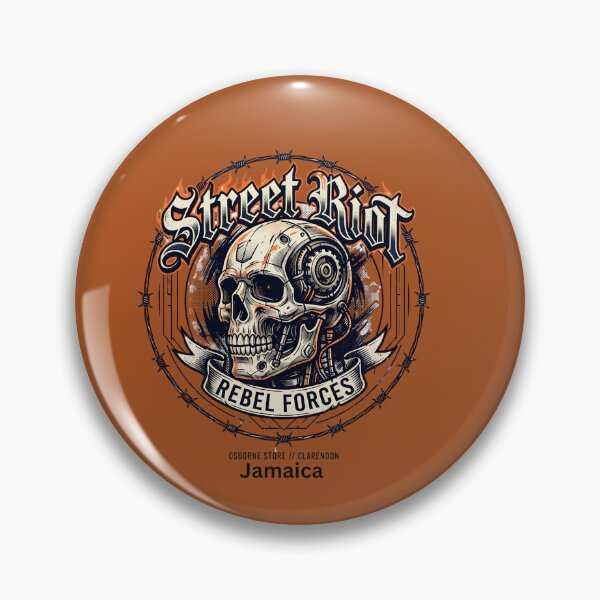 Item preview, Street Riot Rebel Forces - Cyber Skull Vintage Streetwear designed and sold by digitalbob60.