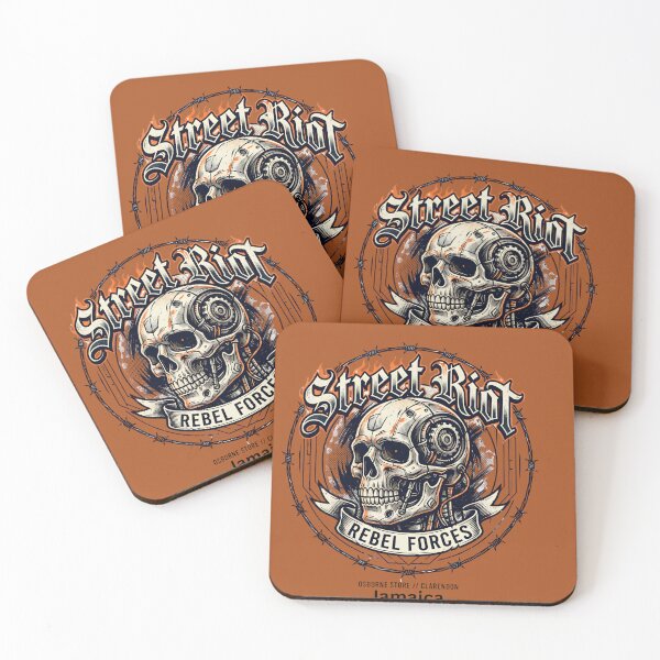 Item preview, Street Riot Rebel Forces - Cyber Skull Vintage Streetwear designed and sold by digitalbob60.
