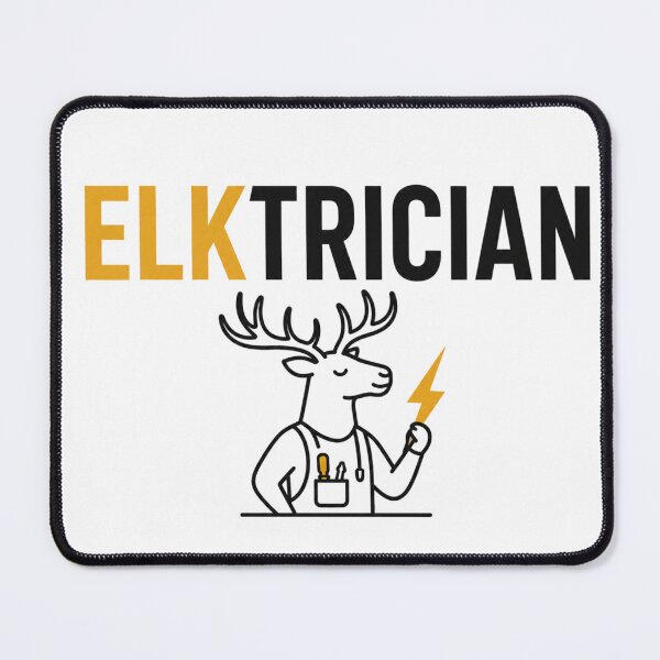 Item preview, Deer Electrician Funny Animal Pun designed and sold by NicramR.