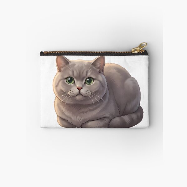 Item preview, Fluffy Gray Cat Resting Peacefully designed and sold by Linework Studio.