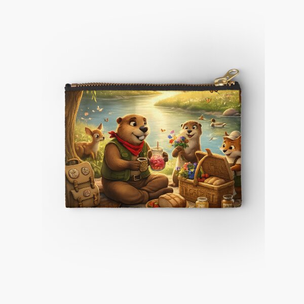 Item preview, Happy Beaver Adventures – Riverside Gathering Under the Willow designed and sold by Clothes With Smiling Animals Walt Gral.