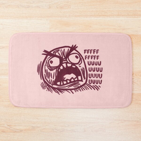Item preview, FFFFFUUUU Rage Face Retro Vintage Meme | Classic Rage Comic Reaction | Funny Internet Meme Sticker designed and sold by StickyDelights.