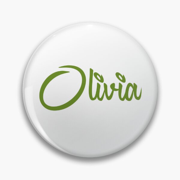 Item preview, Olivia Name Green Minimalist Cursive Typography designed and sold by EchoPrint Co..
