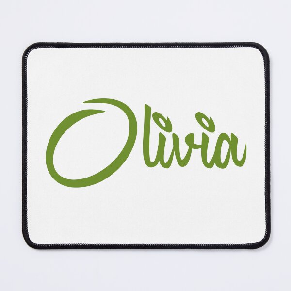 Item preview, Olivia Name Green Minimalist Cursive Typography designed and sold by EchoPrint Co..