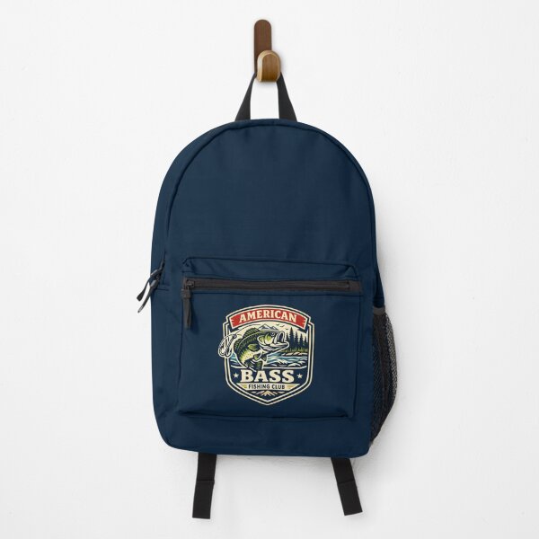 Item preview, Vintage American Bass Fishing Club Retro Emblem Outdoor Adventure designed and sold by Artycom.