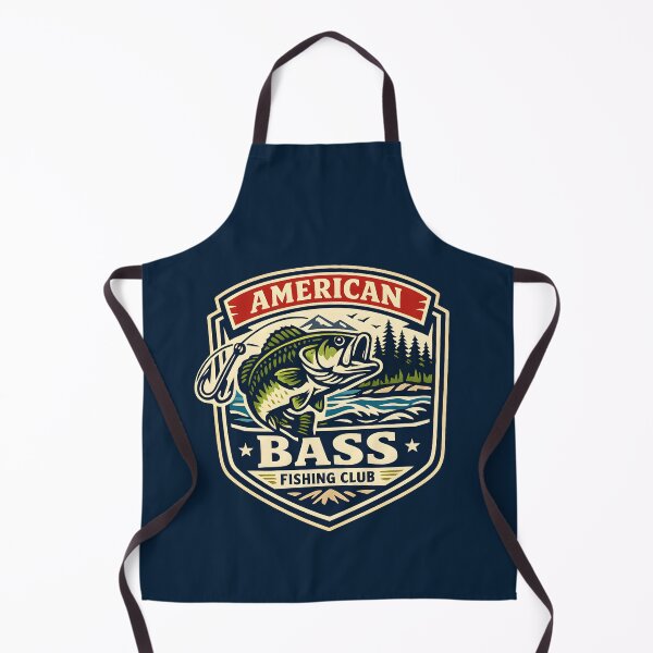 Item preview, Vintage American Bass Fishing Club Retro Emblem Outdoor Adventure designed and sold by Artycom.